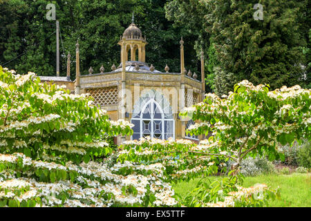 Die achteckige oder "Zelt" Zimmer im Sezincote Haus Landsitz in Gloucestershire, England UK Stockfoto