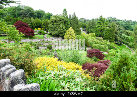 Die Gärten im Alton Towers Estate Theme Park Gardens Staffordshire England Stockfoto