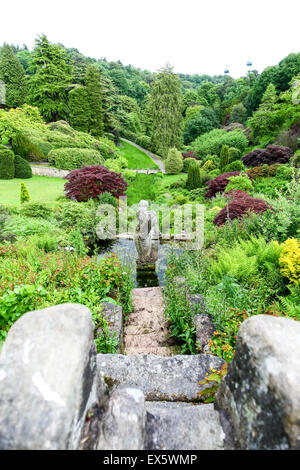 Die Gärten im Alton Towers Estate Theme Park Gardens Staffordshire England Stockfoto