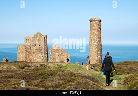 Die alten Wheal Coates Zinn-MIne in der Nähe von Extrameldung in Cornwall, England, UK Stockfoto