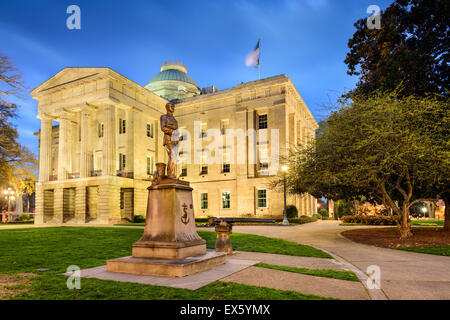 Raleigh, North Carolina, Vereinigte Staaten Kapitol. Stockfoto