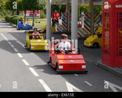 Die Lego City Fahrschule im Legoland Windsor in England Stockfoto