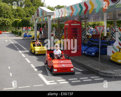 Die Lego City Fahrschule im Legoland Windsor in England Stockfoto