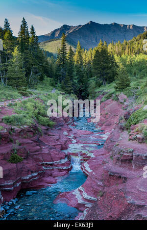 Red Rock Canyon, Blakiston Tal, Waterton Lakes National Park, Alberta, Kanada Stockfoto