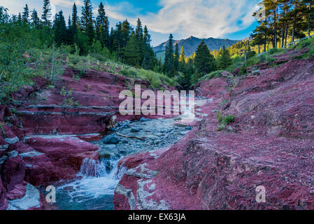 Red Rock Canyon, Blakiston Tal, Waterton Lakes National Park, Alberta, Kanada Stockfoto