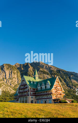 Das historische Hotel Prince Of Wales, Waterton Lakes National Park, Alberta, Kanada Stockfoto