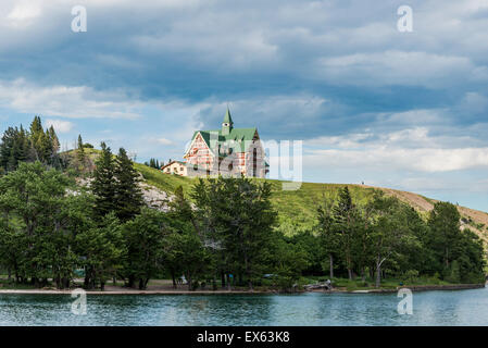 Das historische Hotel Prince Of Wales, Waterton Lakes National Park, Alberta, Kanada Stockfoto