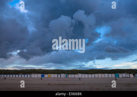 Europa, Niederlande, Zeeland, Abend Ambiente am Strand von Oostkapelle auf der Halbinsel Walcheren. Stockfoto