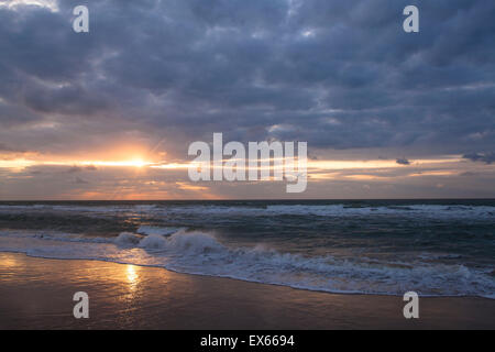 Europa, Niederlande, Zeeland, Abend Ambiente am Strand von Domburg auf der Halbinsel Walcheren. Stockfoto