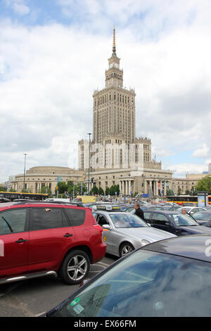 Palast der Kultur und Wissenschaft Warschau Polen Stockfoto