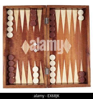 Backgammon Stockfoto