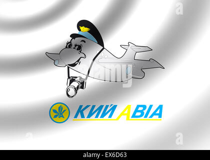 Kly avia air Airlines logo Symbol Flagge zeichen Emblem Stockfoto