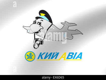 KLY Avia Air Airlines Logo Symbol Flagge Symbol Zeichen emblem Stockfoto