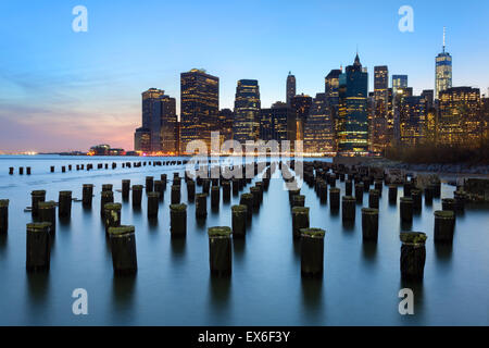 Brooklyn Bridge Park untere Manhattan New York USA Stockfoto