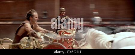 Ben-Hur (1959-Film), ein MGM klingen Film mit Charlton Heston (sehen Sie hier in der berühmten Wagenrennen, die 11 Oscars gewonnen Stockfoto