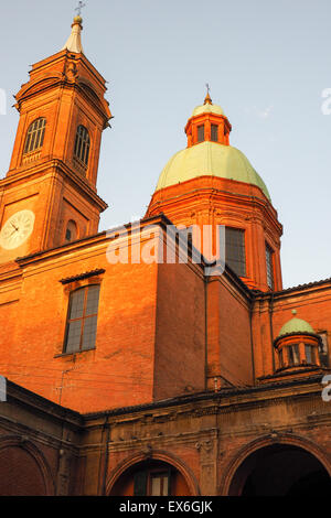 Santi Bartolomeo e Gaetano Kirche im Licht der untergehenden Sonne. Stockfoto