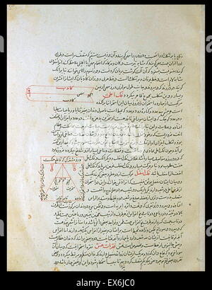 Illustration aus "Tashrih-i Badan-ich Insan [Anatomie des menschlichen Körpers]" ein persischer medizinischer Text (ca. 1390); von Mansur ibn Muhammad ibn Ahmad ibn Yusuf ibn Ilyas. diese bebilderte Abhandlung oft genannt Mansur Anatomie (Tashrih-i Mansur-ich), war engagierte t Stockfoto