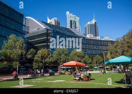 Tumbalong Park, Darling Harbour, Sydney, Australien Stockfoto