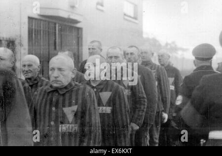 Häftlinge in das KZ Sachsenhausen, Deutschland, 19. Dezember 1938 Stockfoto