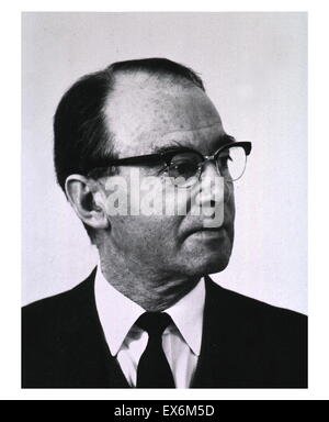 Arne Tiselius (1902 – 1971) schwedischer Biochemiker, Nobelpreis für Chemie im Jahr 1948 gewann "für seine Forschungen über Elektrophorese und Adsorption Analyse Stockfoto