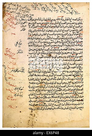 Yuhanna Ibn Bukhtishu (aktive ca. 892), Organisation von Drogen mit den bekannten Pflanzen, Medikamente und Lebensmittel. Abhandlung über die Materia Medica zugeschrieben Yuhanna Ibn Bukhtishu, ein Mitglied einer Familie von Syriac Ärzte umfasst sowohl griechisch Stockfoto