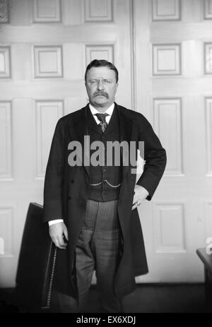 Präsident Theodore Roosevelt (1858-1919) 26. Präsident der Vereinigten Staaten, US-amerikanischer Politiker, Autor, Naturforscher, Soldat, Explorer, und Historiker. Datiert 1900 Stockfoto