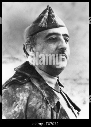 Zukünftige Diktator General Francisco Franco von Spanien, 1936 Stockfoto