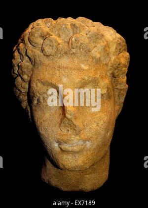 Die Uley Mercury, Roman Britain, 2. Jh. n. Chr.. Von Uley, Gloucestershire. Kult-Statue des Gottes Merkur, der im Uley Tempel stand. in der Saison 1979 Arbeit gefunden, in der Post-römischen Phase der Gebäude sorgfältig begraben worden. Stockfoto