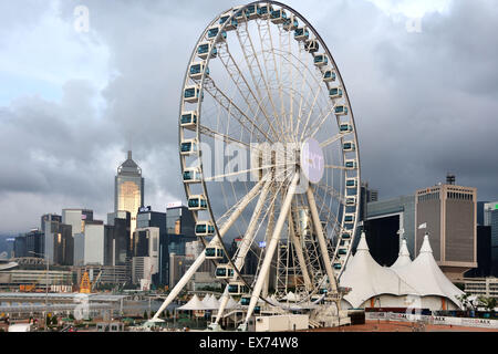 Hong Kong Island Stadt Skyline Wolkenkratzer China Victoria Harbour Stockfoto