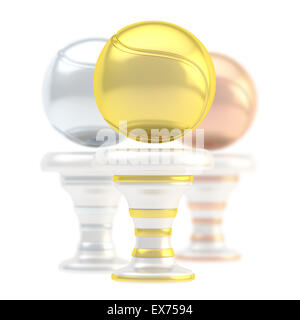 Preis Tennis Sport Trophy cup Stockfoto