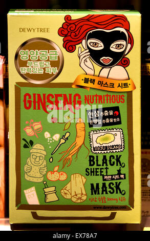 Maske Gesicht weibliche Care Beauty Produkte Hong Kong chinesische China Werbung Stockfoto