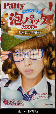 Haar Farbe (Friseur Barbier) weiblichen Care Beauty Produkte Hong Kong chinesische China Werbung Stockfoto