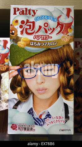 Haar Farbe (Friseur Barbier) weiblichen Care Beauty Produkte Hong Kong chinesische China Werbung Stockfoto