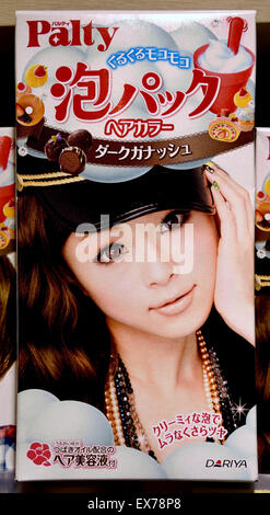 Haar Farbe (Friseur Barbier) weiblichen Care Beauty Produkte Hong Kong chinesische China Werbung Stockfoto