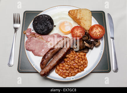 Komplettes englisches Frühstück Stockfoto