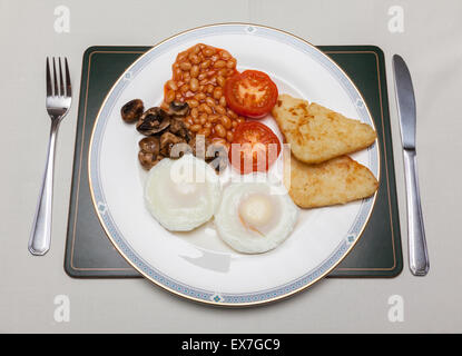 Englisches vegetarisches Frühstück Stockfoto