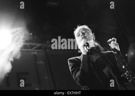 Moskau, Russland - 16. Februar 2015: großes Konzert Präsentation von Jessica Lois bekannt als Jessie Ware neues Album "Tough Love" Stockfoto