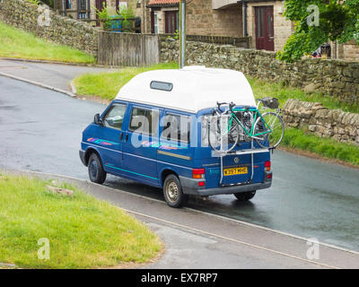 1980 / 81 Volkswagen Wohnmobil in Danby in North Yorkshire Moors Nationalpark Stockfoto