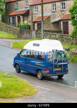 1980 / 81 Volkswagen Wohnmobil in Danby in North Yorkshire Moors Nationalpark Stockfoto