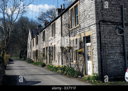 Derbyshire Weiler Litton Mill und Landschaft Peak District Derbyshire England Stockfoto