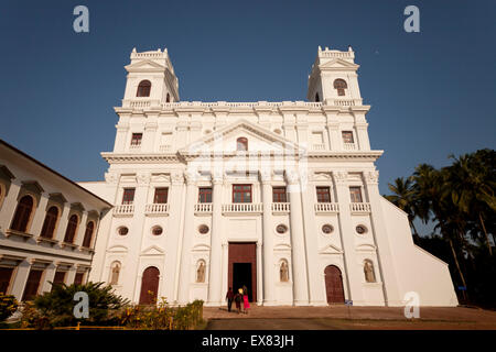 Kirche von St. Cajetan in Old Goa in der Nähe von Panaji oder Panjim, Goa, Indien, Asien Stockfoto