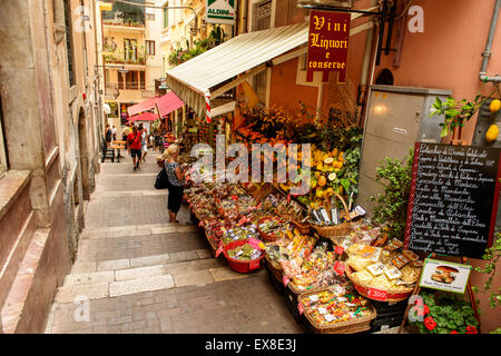 Szene in Taormina, Sizilien Stockfoto