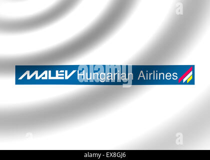 Malev Airlines Logo Symbol Flagge Symbol Zeichen emblem Stockfoto