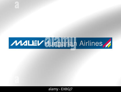 Malev Airlines Logo Symbol Flagge Symbol Zeichen emblem Stockfoto