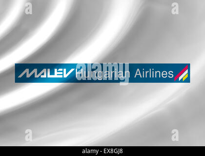 Malev Airlines Logo Symbol Flagge Symbol Zeichen emblem Stockfoto