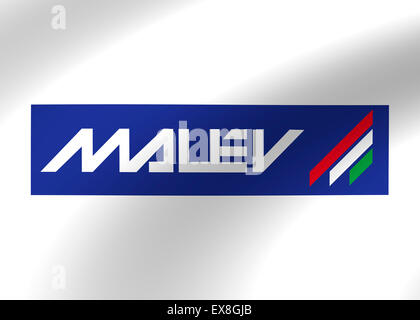 Malev Airlines Logo Symbol Flagge Symbol Zeichen emblem Stockfoto