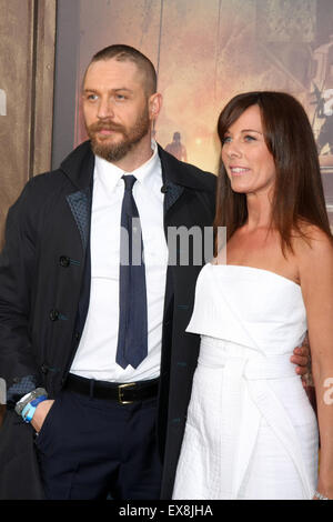 Mad Max-Fury Road LA Premiere Mitwirkende: Tom Hardy wo: Los Angeles, California, Vereinigte Staaten von Amerika bei: 8. Mai 2015 Stockfoto