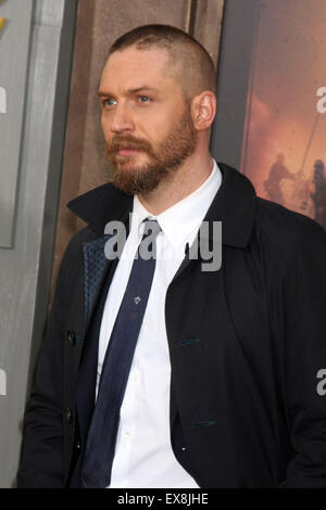 Mad Max-Fury Road LA Premiere Mitwirkende: Tom Hardy wo: Los Angeles, California, Vereinigte Staaten von Amerika bei: 8. Mai 2015 Stockfoto