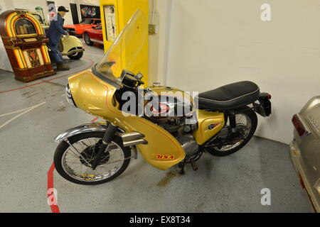 BSA-Motorrad aus dem James Bond Film Feuerball. Stockfoto