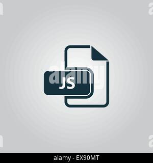 JS-Datei-Erweiterung Stock Vektor